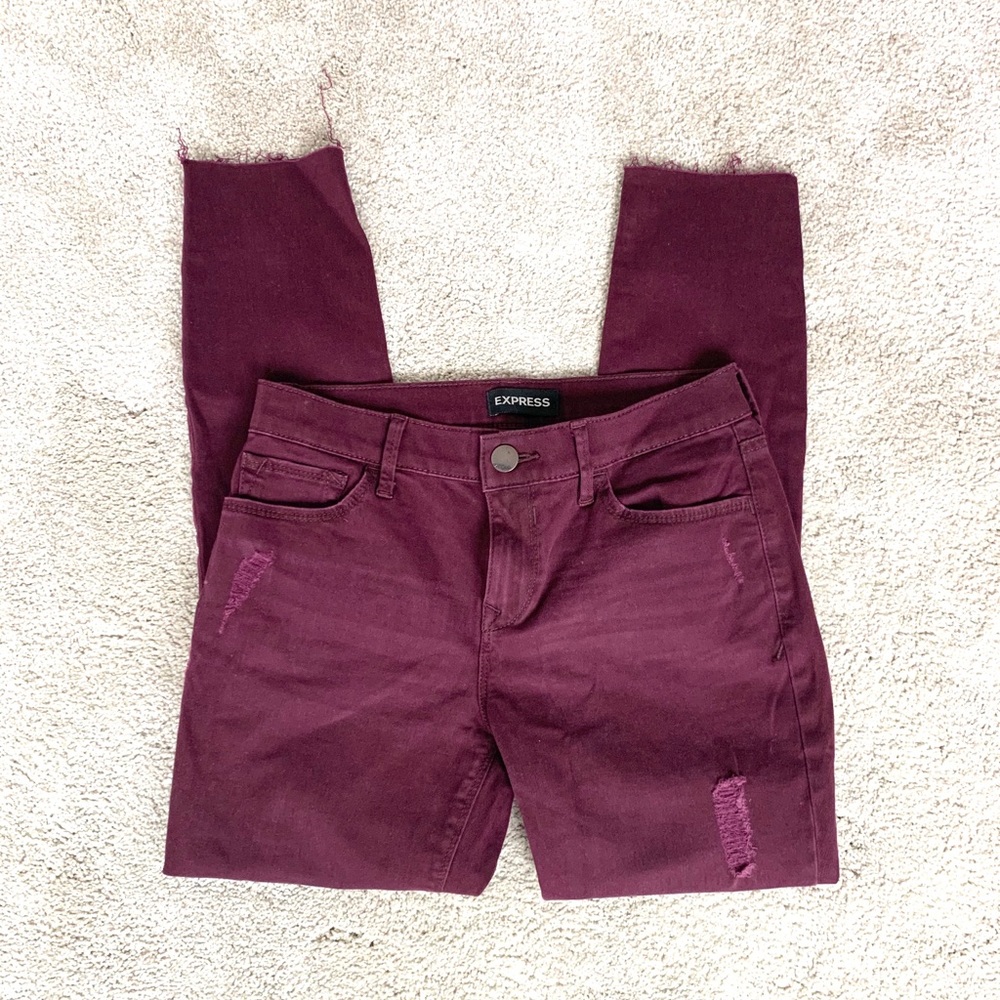 Express Mid Rise Ankle Jegging - Picture 1 of 5